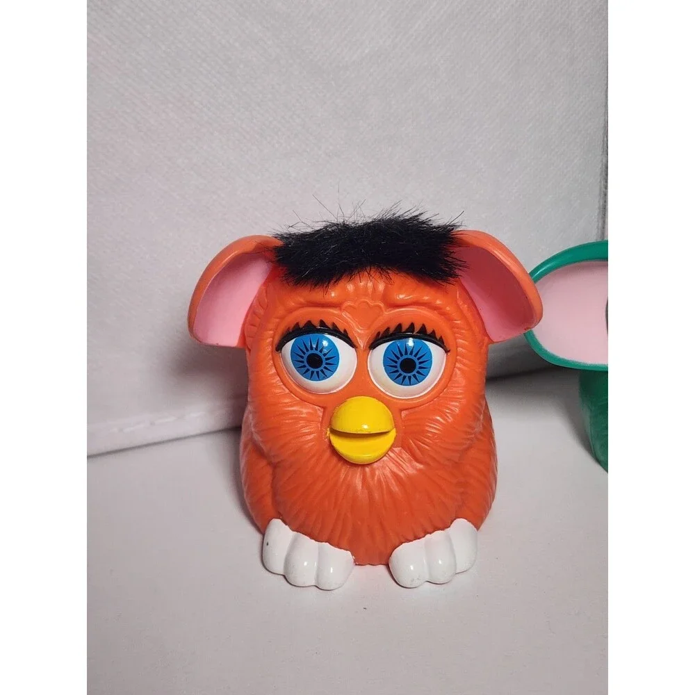 Vintage McDonald’s Furby Toy Lot of 6 1998White Blue Pink Orange Green Pur